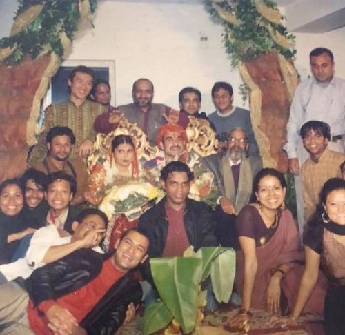 Mridula Tripathi and Pankaj Tripathi's wedding picture