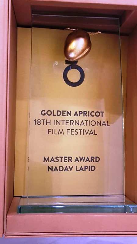 Nadav Lapid's Golden Apricot 18th International Film Festival Special Prize Master Award
