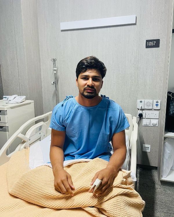 Nurul Hasan after his finger surgery
