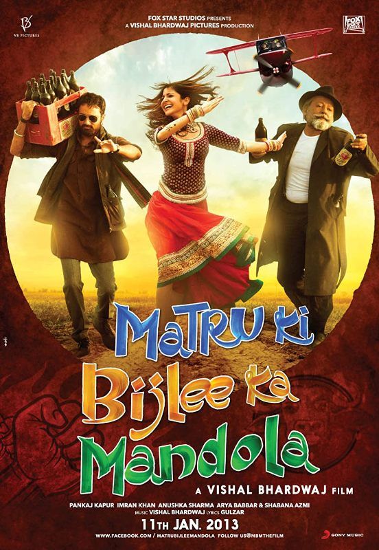 Poster of Shrikant Verma's debut Bollywood film Matru Ki Bijlee Ka Mandola (2013)