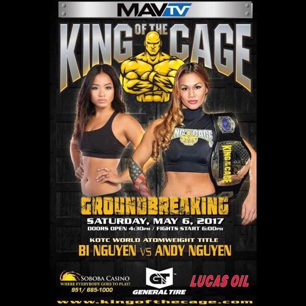 Promotional poster of Bi Nguyen's first professional fight against Andy Nguyen