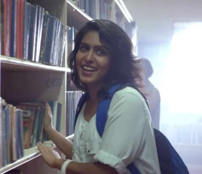 Samyuktha Hegde as 'Aarya T' in the film 'Kirik Party' (2016)