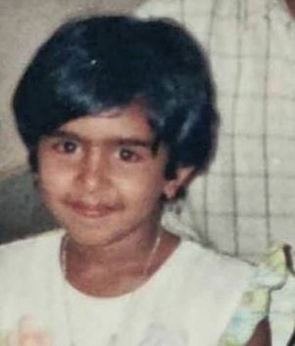 Samyuktha Hegde in her childhood