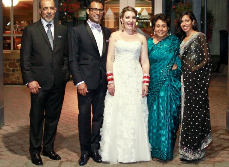 From left to right: Gobind Bedi, Nilam Bedi, Nilam's wife, Sarla Bedi, and Sheetal Bedi
