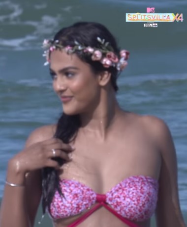 Shrea Prasad in a still from the show Splitsvilla Season 14