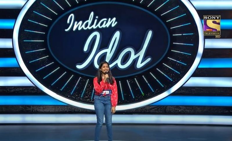 Shreya Basu at the 'Indian Idol- season 12' auditions in 2021