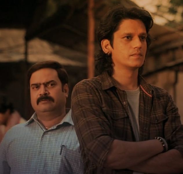Shrikant Verma (left) as Mamaji in a still from his debut web series Mirzapur season 2 (2020)
