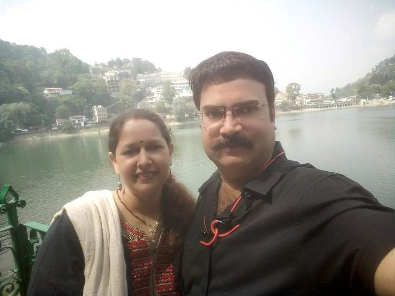 Shrikant Verma with his wife