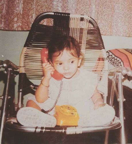 Childhood picture of Shweta Basu Prasad