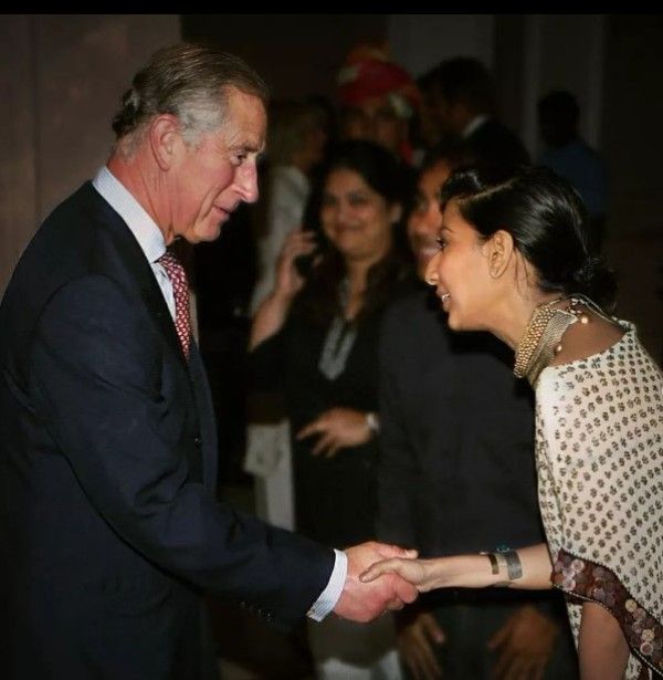 Suhani Pittie with Prince Charles III