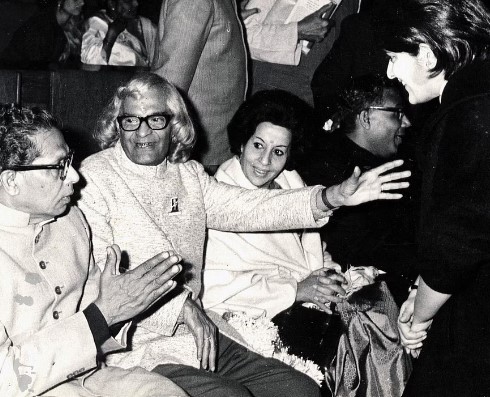 Sumitranandan Pant while attending a public get together