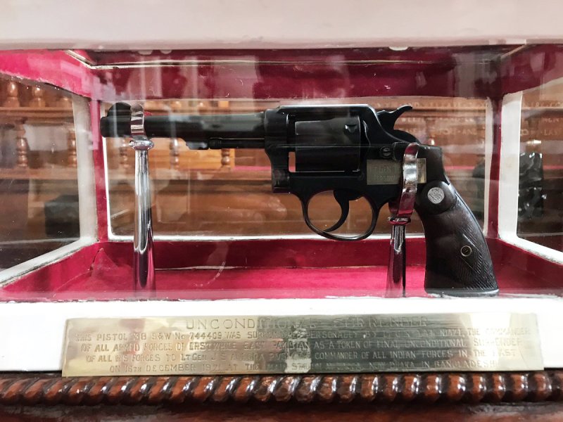The revolver that was surrendered by Niazi to JS Aurora