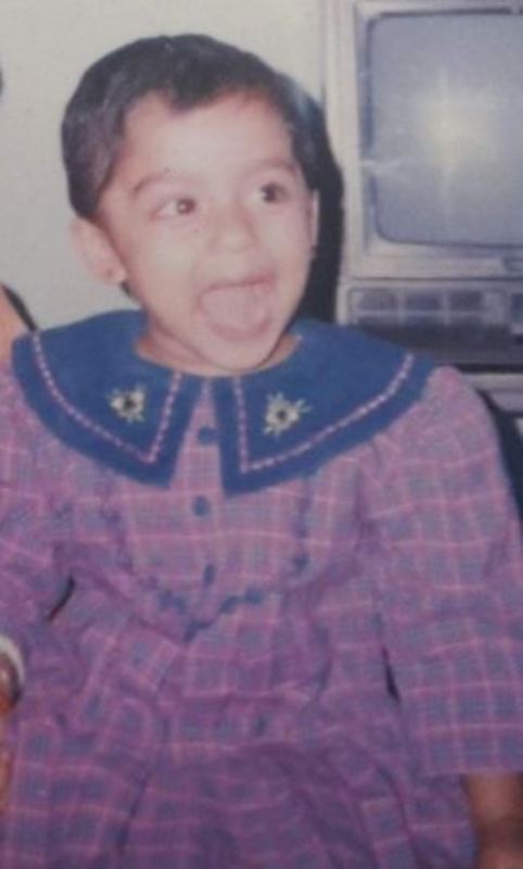 Varsha's childhood picture