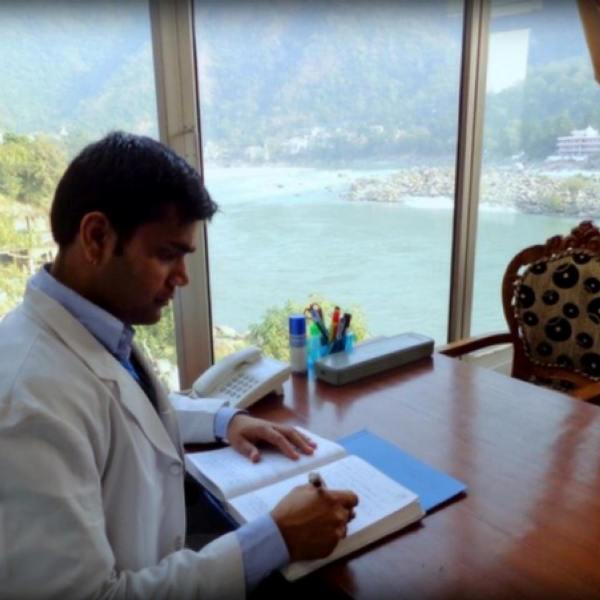 A photo of Dr Vivek Joshi taken when he was serving in Uttarakhand as a government doctor