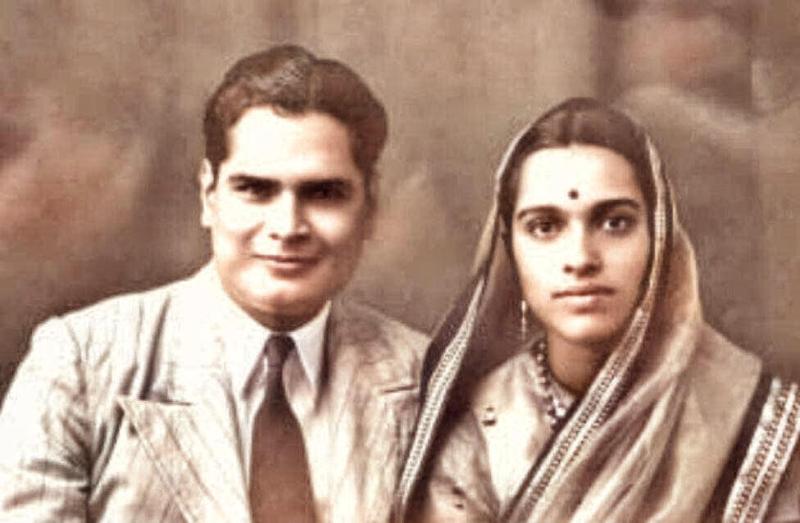 A picture of Mrinal Pande's parents