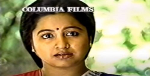A still of Raadhika Sarathkumar from the TV serial 'Penn'