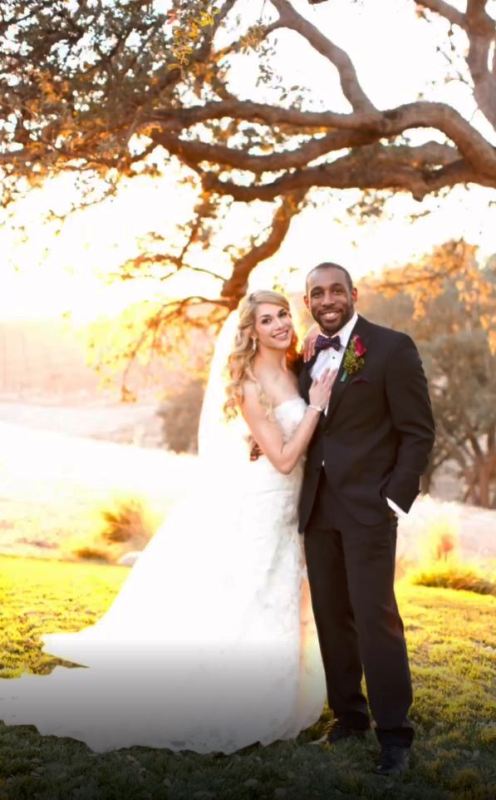 A wedding picture of Stephen Boss and Allison Holker