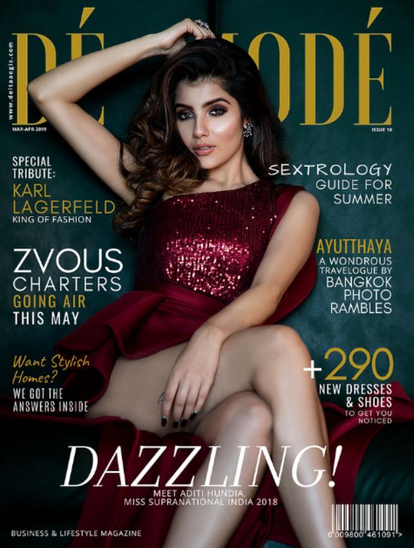 Aditi Hundia on the cover of DE MODE magazine