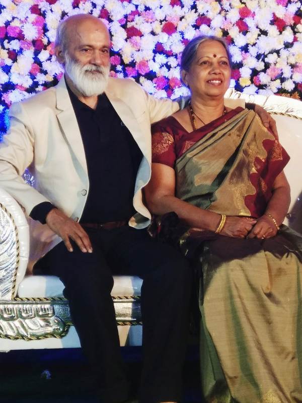 Agni Sreedhar with his wife Latha Sreedhar