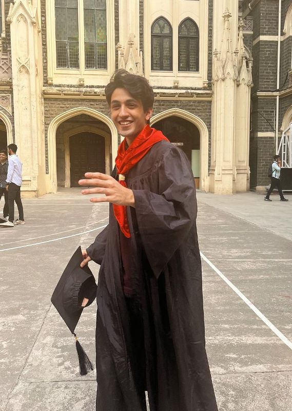 Arjun Deswal on the convocation day of St. Xavier's College, Mumbai