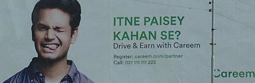 Azlan Shah in a print advertisment of Careem