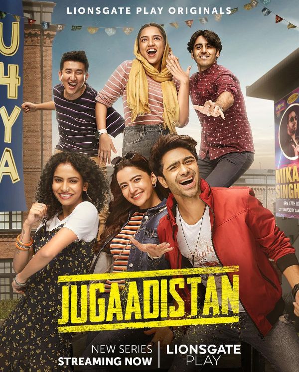 Danish Sood on the official poster of the TV series 'Jugaadistan' (2022)