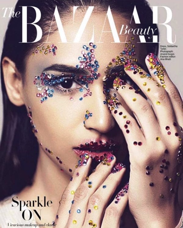 Hasleen Kaur on the cover of The Bazaar Beauty
