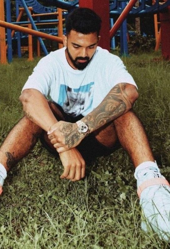 KL Rahul wearing one of his expensive watches