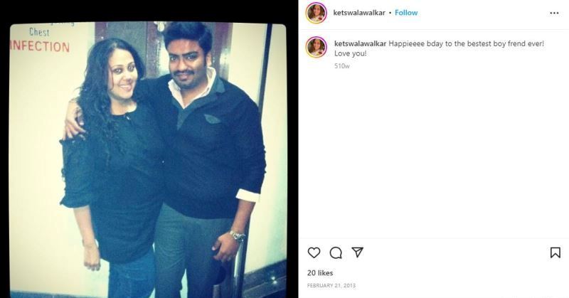 Ketaki Walawalkar's Instagram post in which she termed Ninad Nandkumar Battin as her boyfriend image