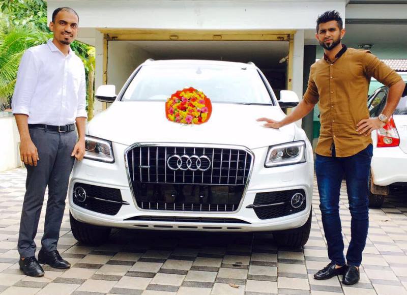 Mohammed Rafi with his Audi