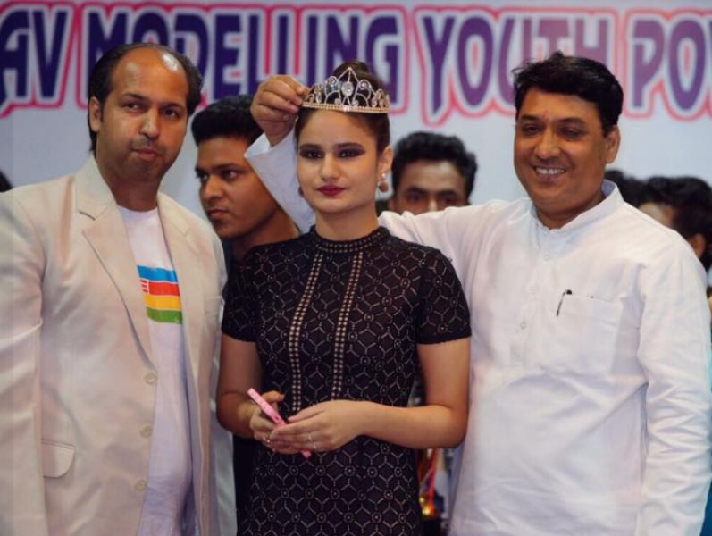 Namra Qadir crowned Miss Delhi during a competetion organised by AV Modelling Youth Power