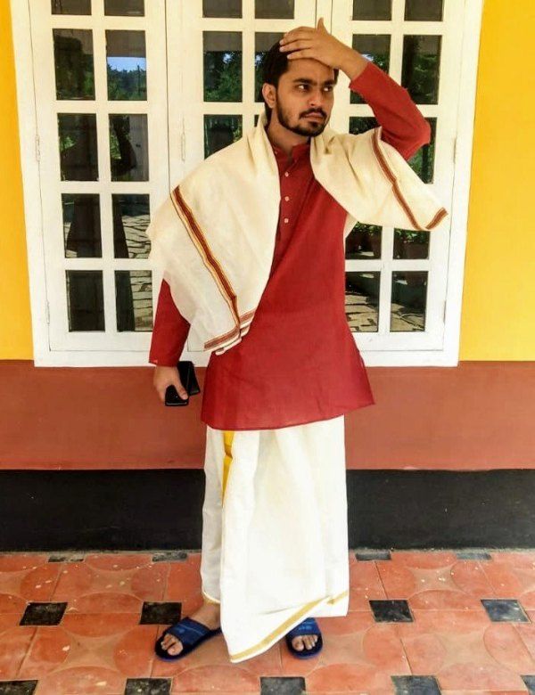 Shardul Bhardwaj in South Indian attire