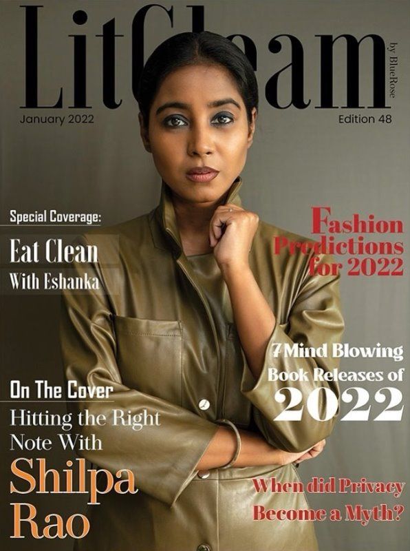 Shilpa Rao on the cover of LitGleam magazine