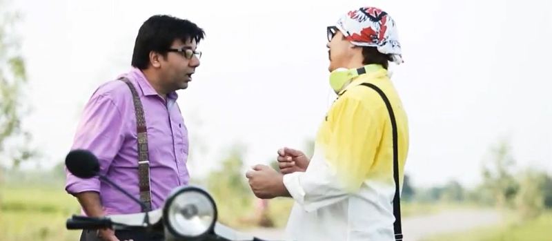 Sukhpal Singh as Paul (left) in the show Mr Paul & Paali (2015)