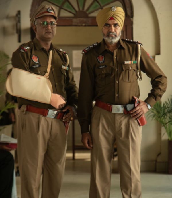 Suvinder Singh (right) as Sehtab Singh in a still from the web series Kat (2022) on Netflix
