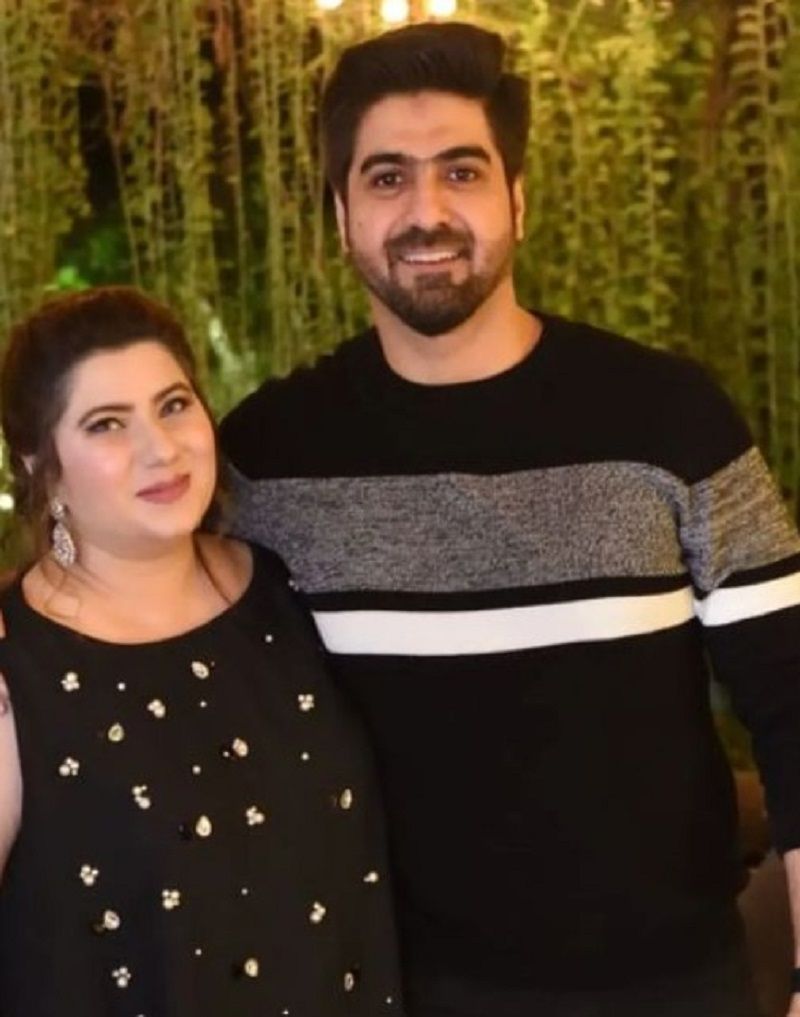 Syed Ali Haider with his wife