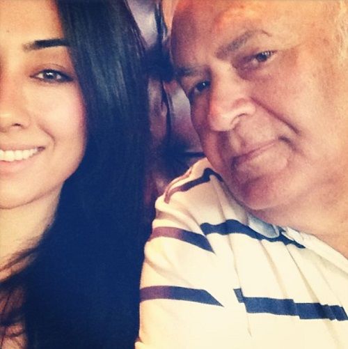 Tina Thadani with her father