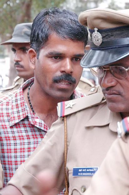 Umesh Reddy being taken to Karnataka High Court for hearing