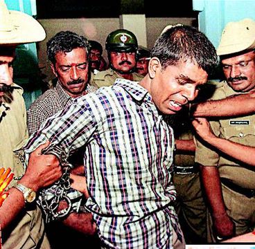 Umesh Reddy in police custody after death sentence was pronounced to him