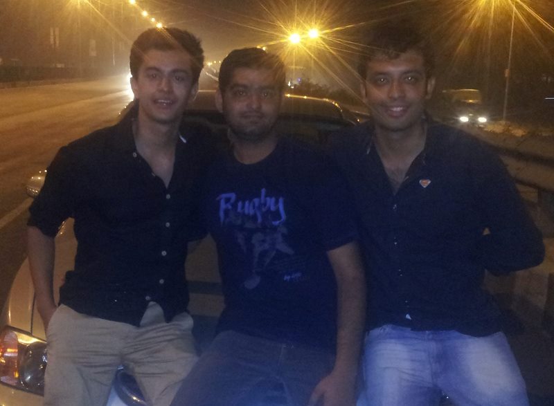 Varun Sharma with his brothers, Akshay Sharma and Sorabh Sharma