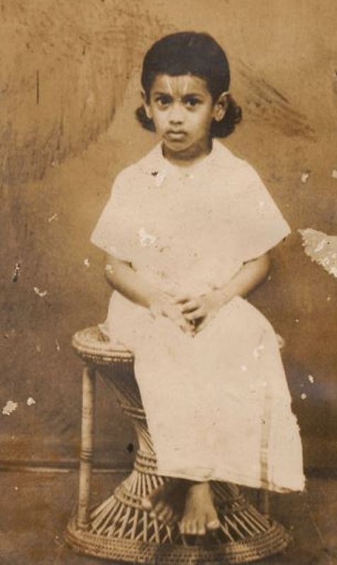 7-year-old Sathamangalam in a traditional Brahmin attire