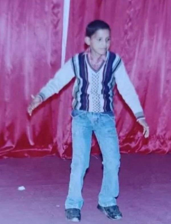 A childhood photo of Ajay Singh