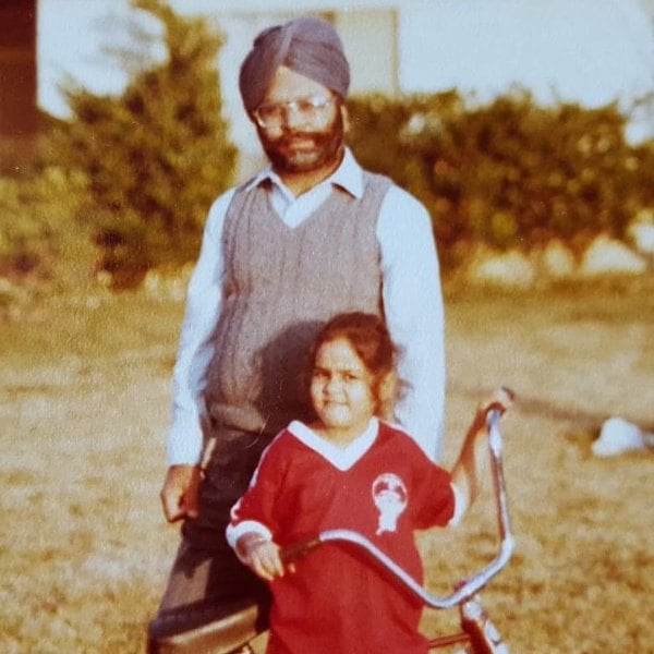 A childhood photo of Manpreet Monica Singh