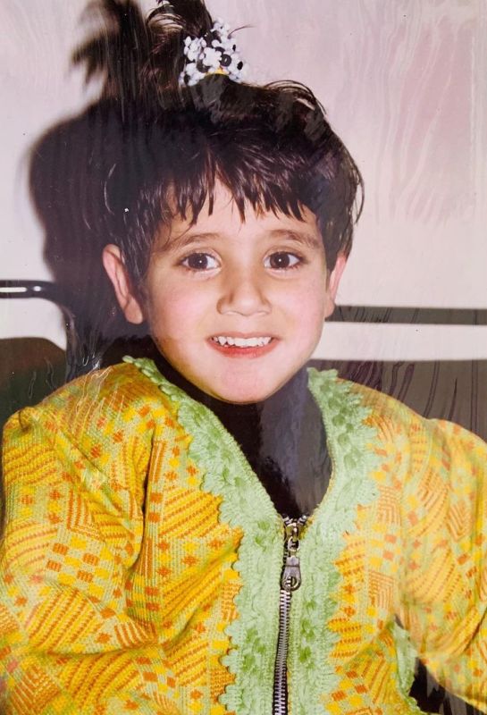 A childhood picture of Rinni Sharma