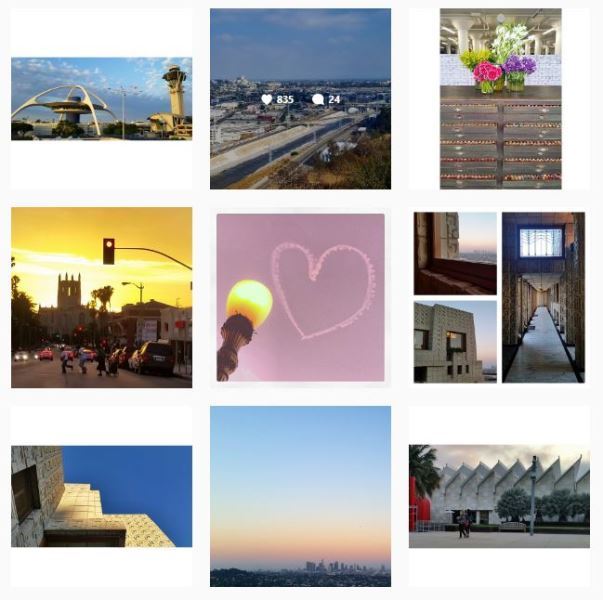 A collage of pictures taken by Eric Garcetti