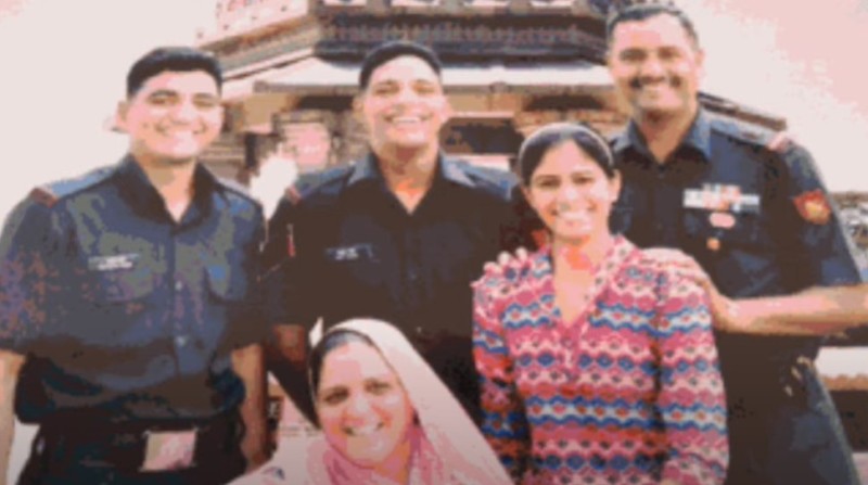 A family photo of Ajay Singh
