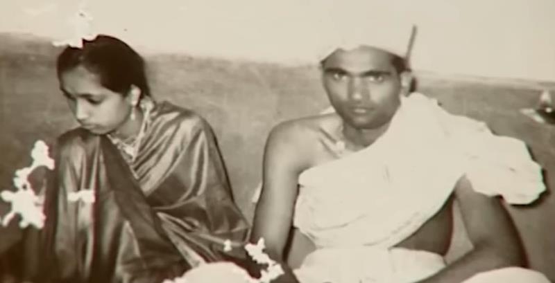 A photograph from S. L. Bhyrappa's wedding ceremony