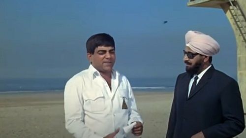 A still of Pran and Mehmood from the film Sadhu Aur Shaitaan (1968)