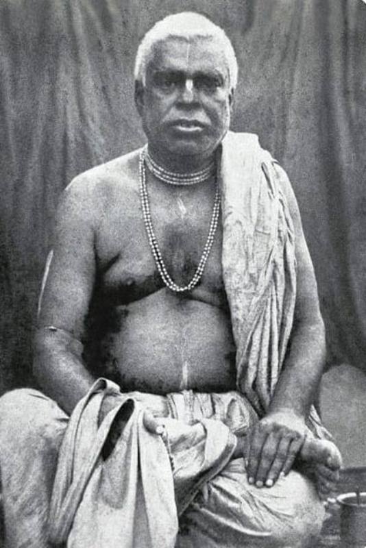 A. C. Bhaktivedanta Swami Prabhupada's guru Bhaktisiddhanta Sarasvati's father, Bhaktivinoda Thakur Swami