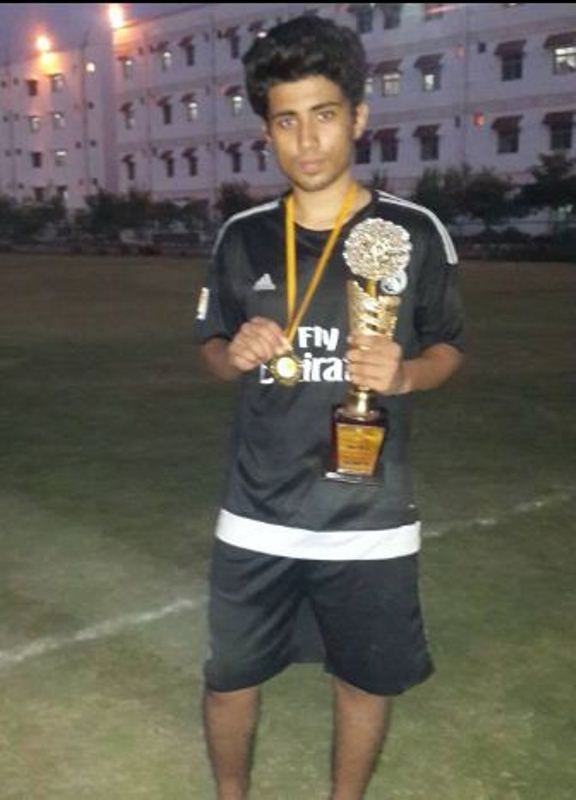 Abhijit Negi (Encore ABJ) after winning a football match during his college days